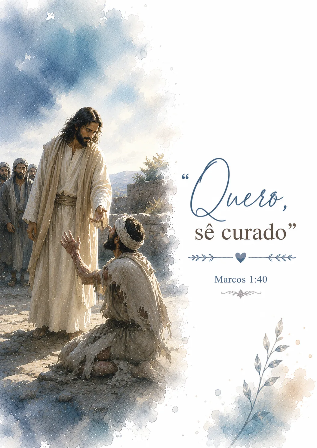 Jesus cura um leproso