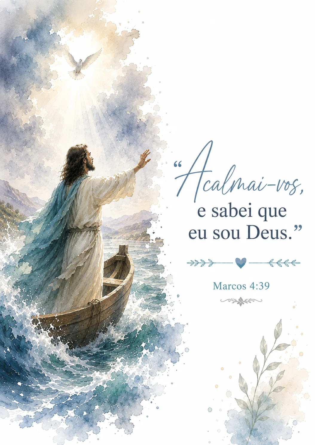 Jesus acalma a tempestade